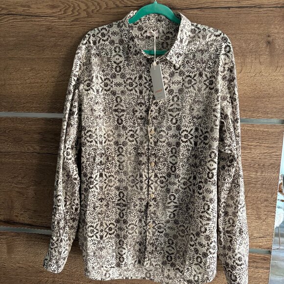 OFFICINA36 100% Cotton Long Sleeve Button down - Size ITXXL/USXL NWT - Picture 1 of 7